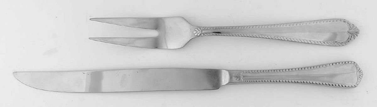 Princess (Stainless) Small Stainless Blade 2-Piece Steak Carving Set by Godinger-1