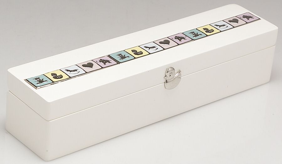 Peek a Boo (Hollowware) Birth Certificate Keepsake Box by Gorham Silver-1