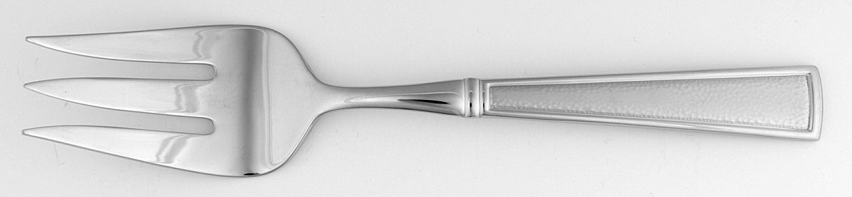 Craft Chic (Stainless) Medium Solid Cold Meat Serving Fork by Gorham Silver-1