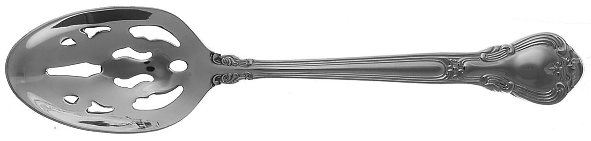 Canterbury (Stainless) Pierced Tablespoon (Serving Spoon) by Gorham Silver-1