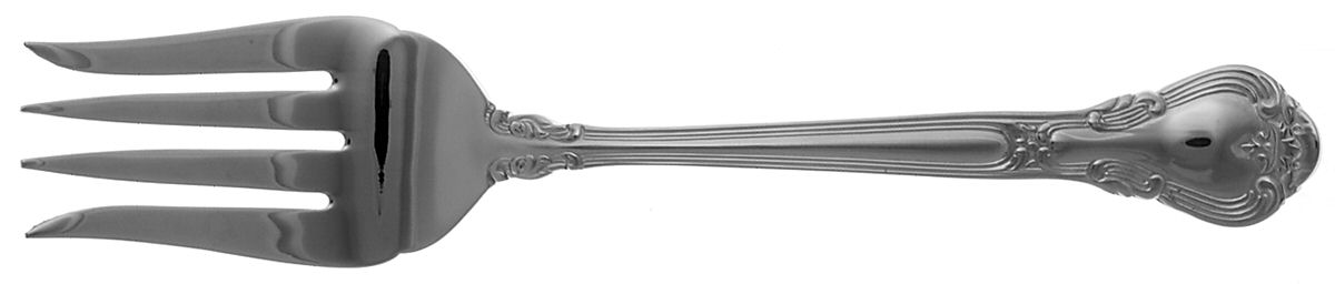 Canterbury (Stainless) Medium Solid Cold Meat Serving Fork by Gorham Silver-1