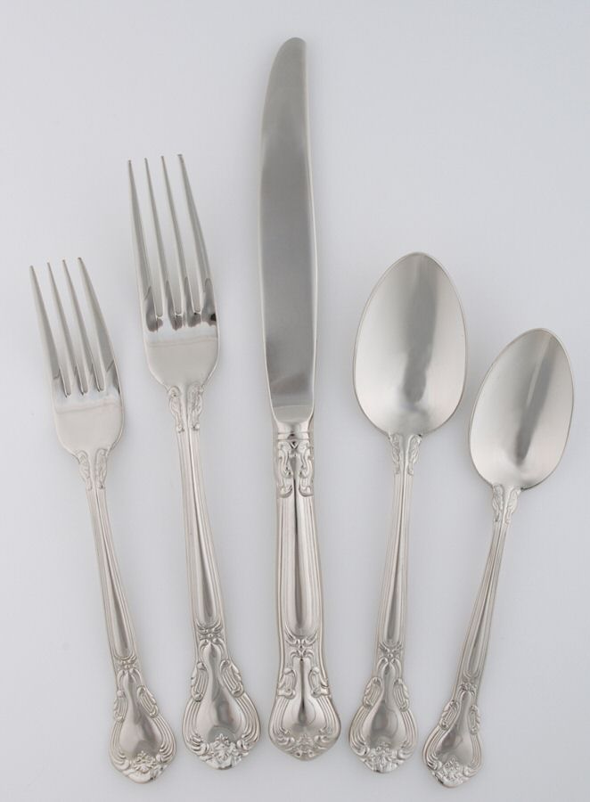Canterbury (Stainless) 5 Piece Place Setting by Gorham Silver-1