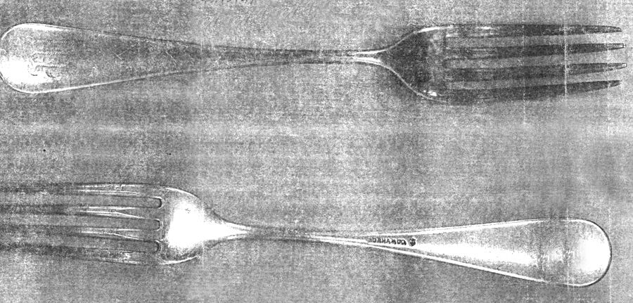Old English (Silverplate, 1919) Fork by Gorham Silver-1