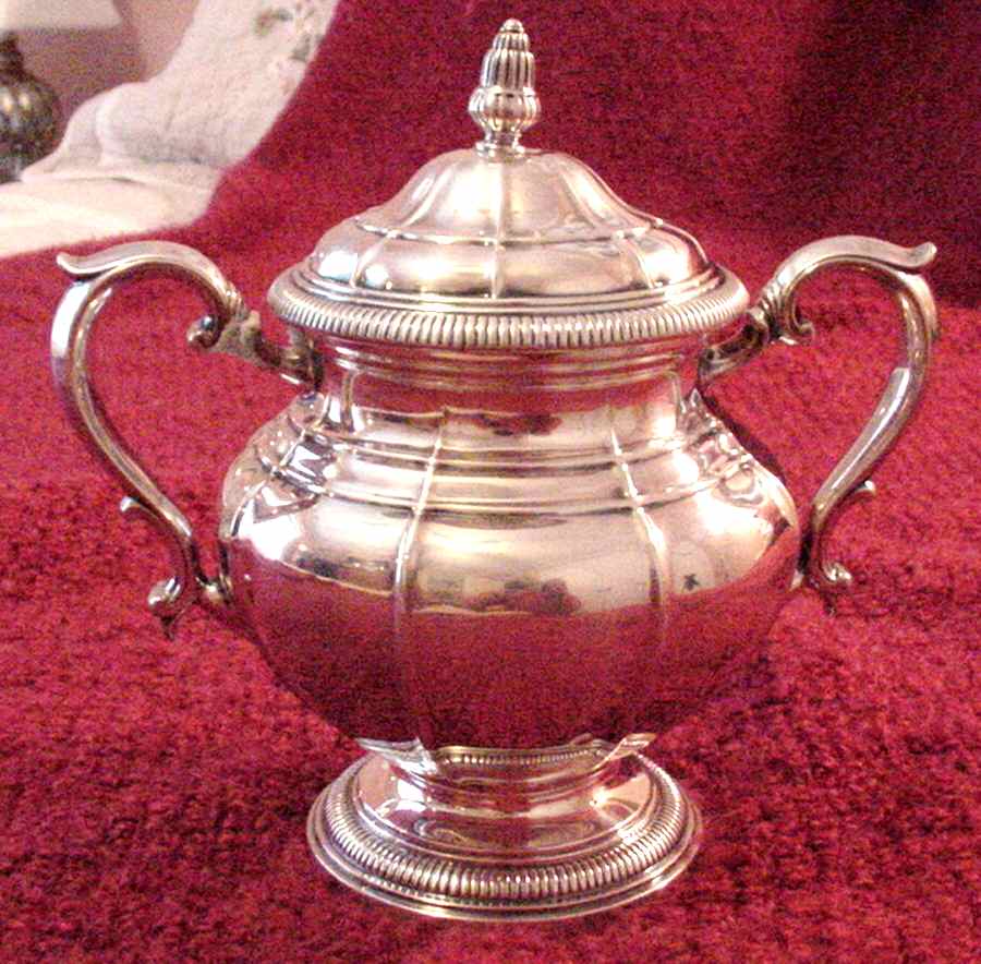 501-1 (Sterling, Hollowware) Sugar Bowl & Lid by Gorham Silver-1