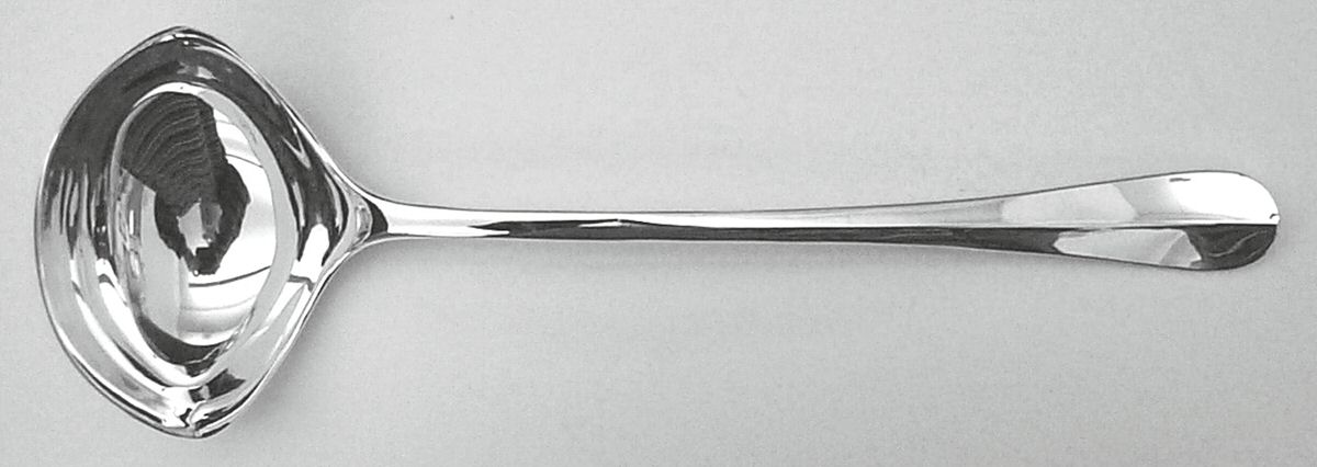 Queen Anne (Nickel Plate) Punch Ladle Solid Piece by Godinger-1