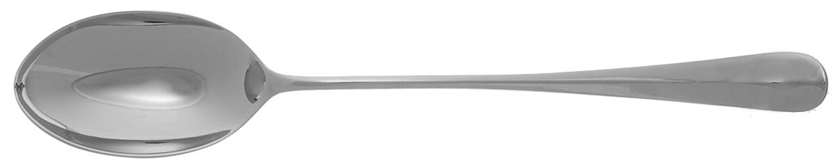 Queen Anne (Nickel Plate) Solid Serving Spoon by Godinger-1