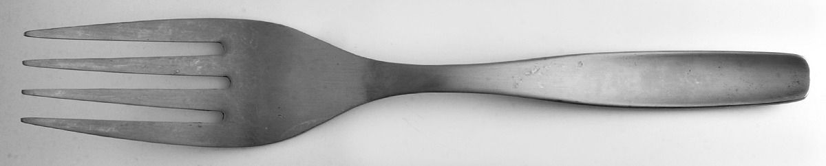 Vault (Stainless-Matte) Medium Solid Cold Meat Serving Fork by Gourmet Settings-1
