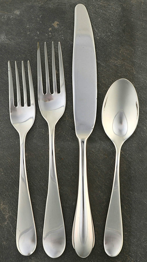 Alto (Stainless) 4 Piece Place Setting by Gourmet Settings-1