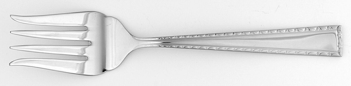 Criteria (Stainless) Medium Solid Cold Meat Serving Fork by Gorham Silver-1