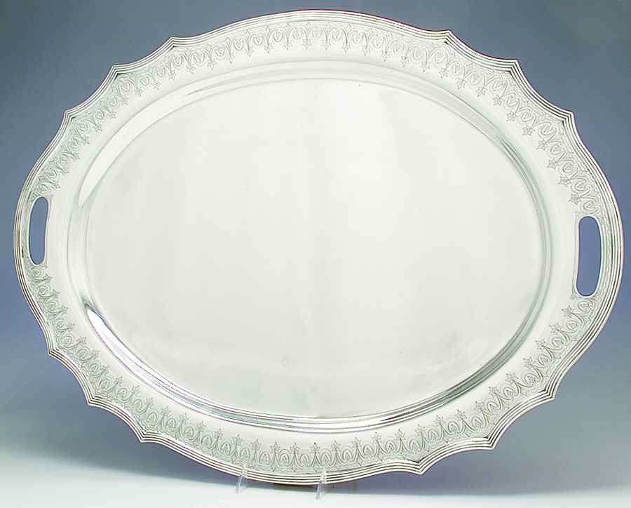 6772 (Sterling, Hollowware) Large Waiter Tray by Graff Washbourn & Dunn-1