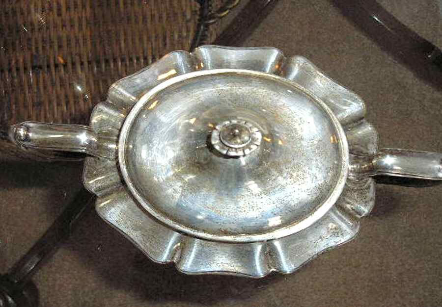 A2653 (Sterling, Hollowware) Sugar Bowl & Lid by Gorham Silver-1