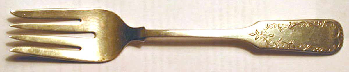 Old English Tipt-Eng C (Sterling) Fork by Gorham Silver-1