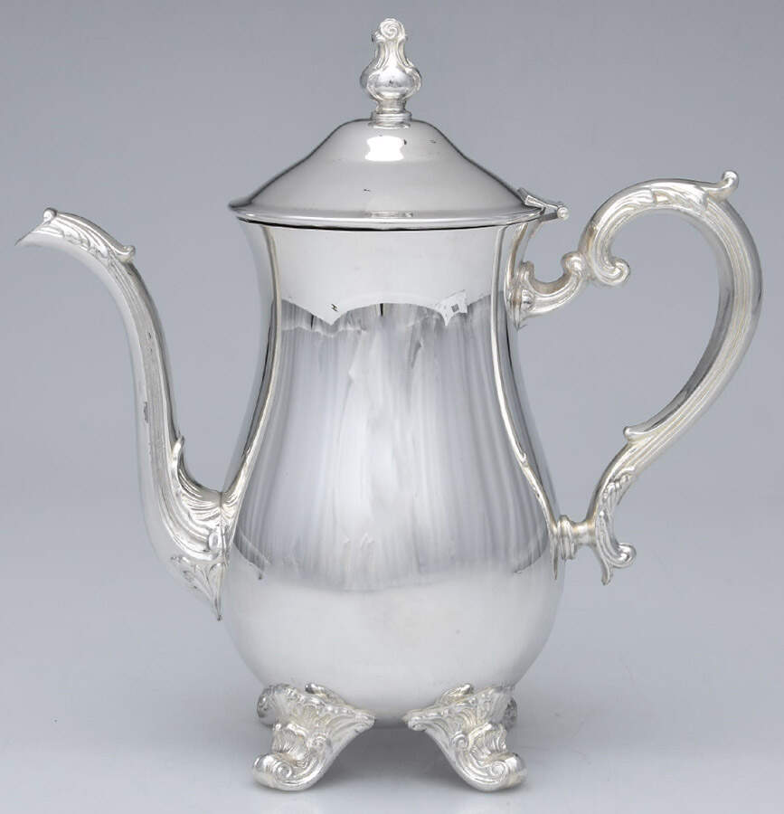 Chantilly (Slvp, Hollowware, Newer) Silverplate Coffee Pot by Gorham Silver-1