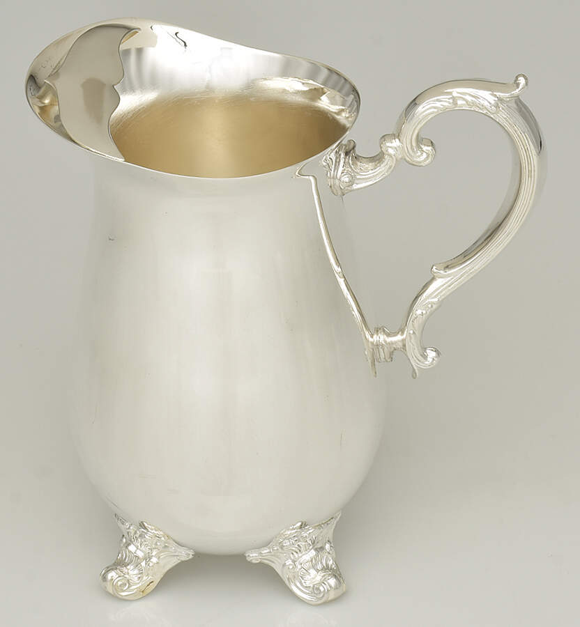 Chantilly (Slvp, Hollowware, Newer) Footed Silverplate Pitcher by Gorham Silver-1
