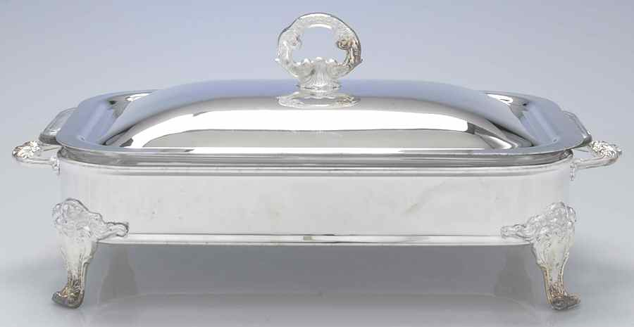 Chantilly (Slvp, Hollowware, Newer) Rectangular Baker by Gorham Silver-1