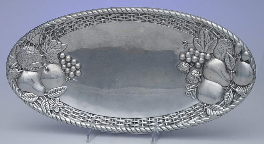 Pewter Hollowware 14" Bread Tray by Gorham Silver-1