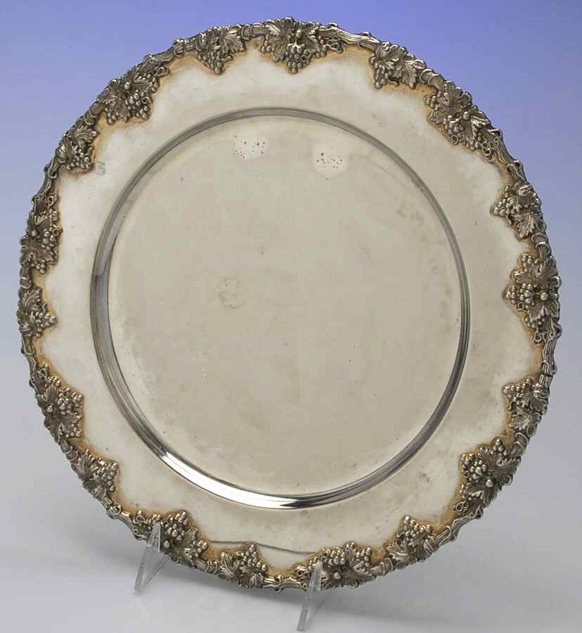 Vineyard (Silverplate, Hollowware) Service Plate by Godinger-1