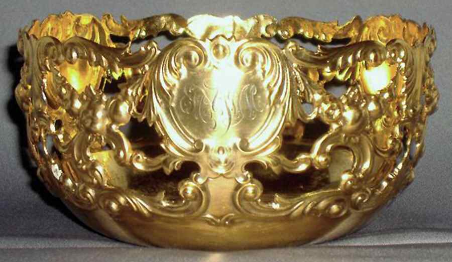 A2185 (Sterling, Hollowware) Sterling Bon Bon Bowl by Gorham Silver-1