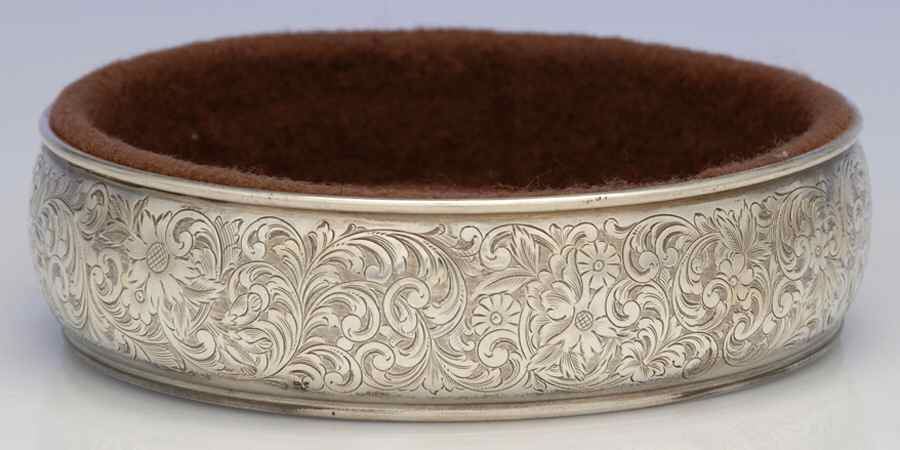 B276 (Sterling, Hollowware) Wine Bottle Coaster by Gorham Silver-1