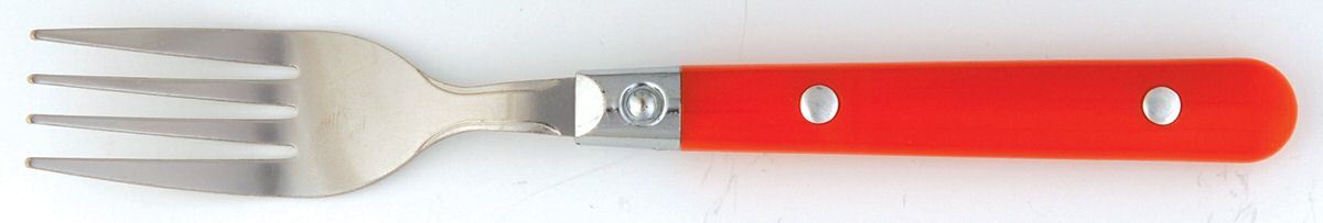 Casual Living-Red (Stainless, Plastic) Fork by Gibson-1