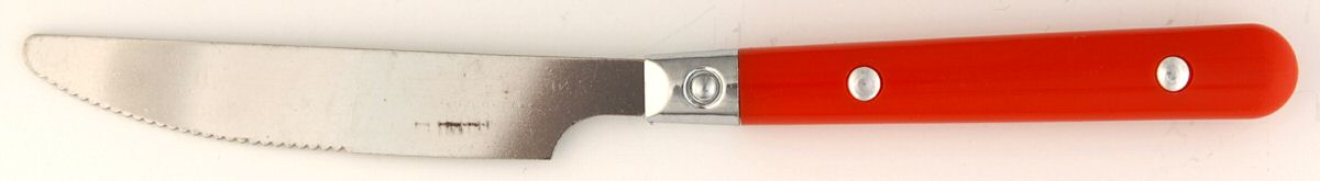 Casual Living-Red (Stainless, Plastic) New French Solid Knife by Gibson-1