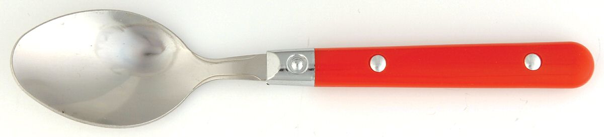 Casual Living-Red (Stainless, Plastic) Place/Oval Soup Spoon by Gibson-1