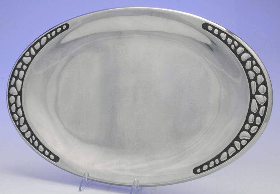River Rock (Hollowware) 20" Oval Tray by Gorham Silver-1
