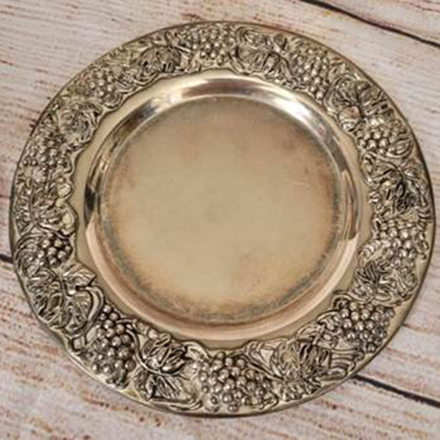 Grape (Silverplate, Hollowware) Communion Paten by Godinger-1