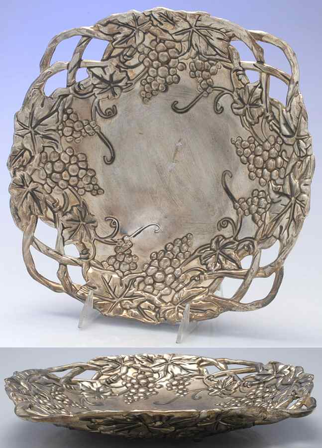Grape (Silverplate, Hollowware) 12" Fruit Serving Bowl by Godinger-1