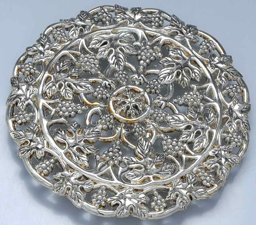 Grape (Silverplate, Hollowware) Trivet by Godinger-1