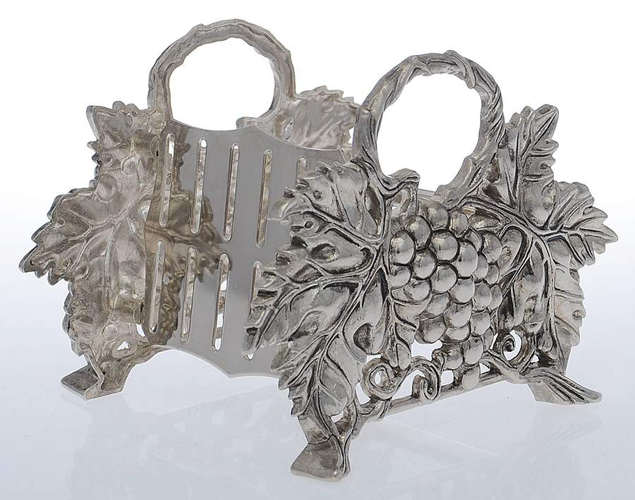 Grape (Silverplate, Hollowware) Knife Flatware Buffet Caddy by Godinger-1