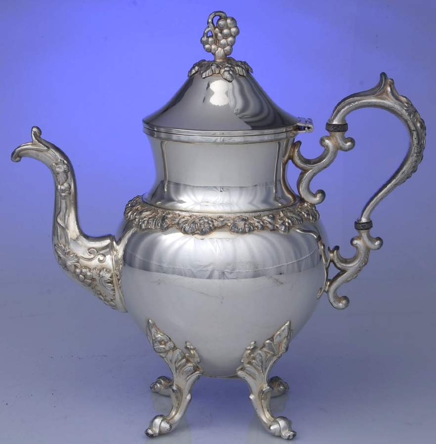 GDS1 (Silverplate, Hollowware) Teapot by Goldfeder Silver Co-1