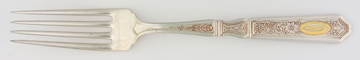 Golden St. Dunstan (Sterling) Fork by Gorham Silver-1