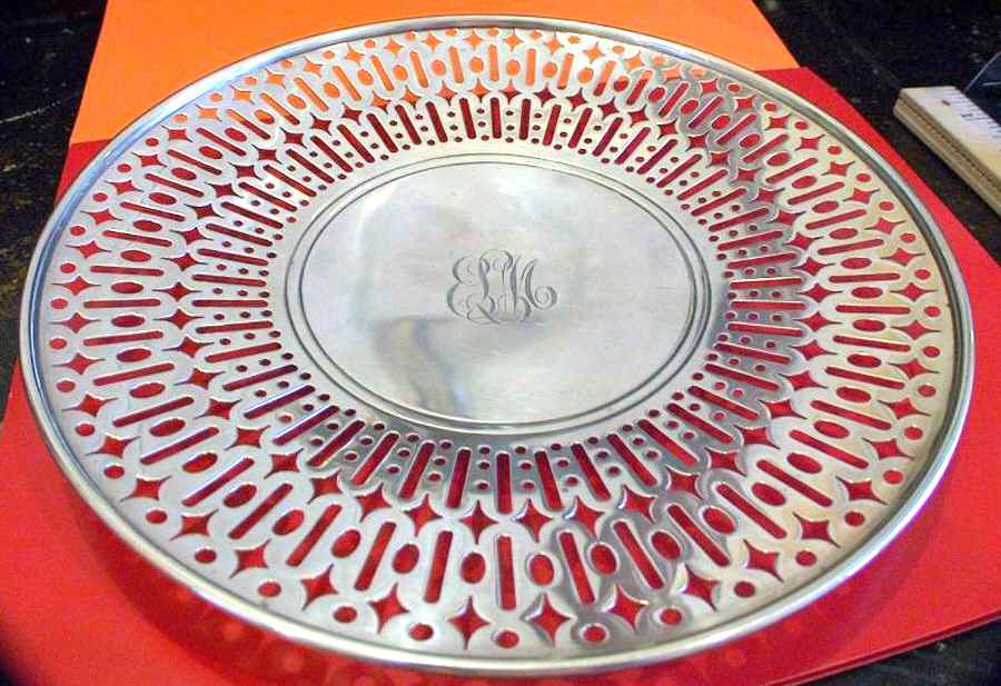 6028A (Sterling, Hollowware) 9" Sandwich Plate by Gorham Silver-1