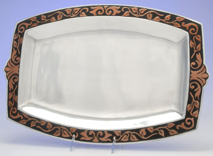 Bronze Age (Hollowware) 18" Rectangular Tray by Gorham Silver-1