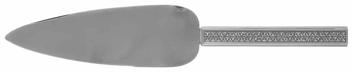 Razzle Dazzle (Silverplate, Hollowware) Cake Server with Stainless Blade by Gorham Silver-1