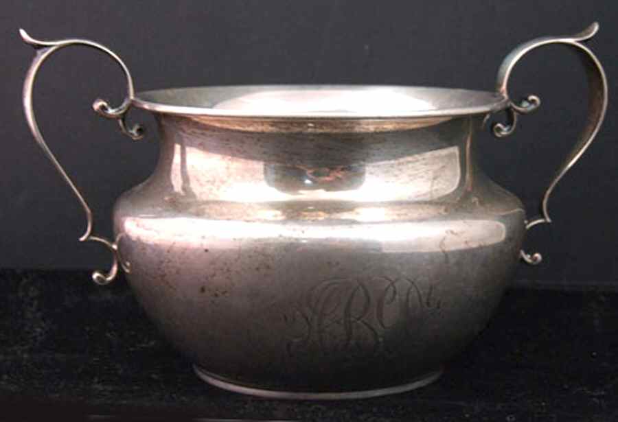 A9403 (Sterling, Hollowware) Mini Open Sugar Bowl by Gorham Silver-1
