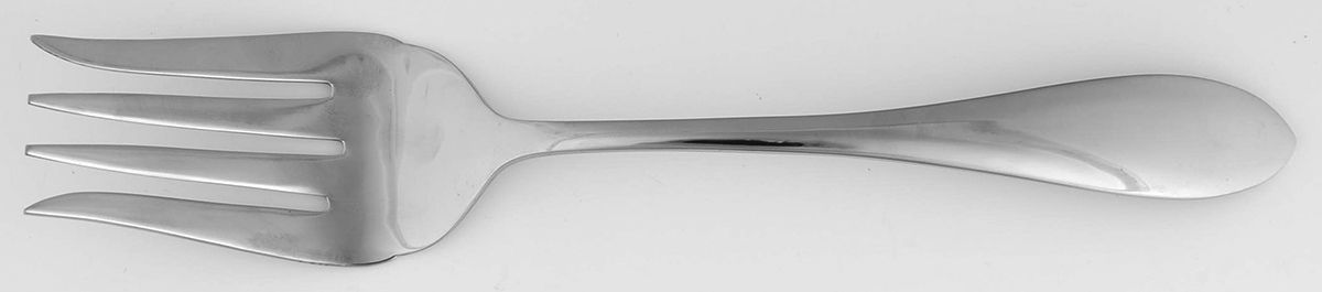 Meredith II (Stainless) Medium Solid Cold Meat Serving Fork by Gorham Silver-1
