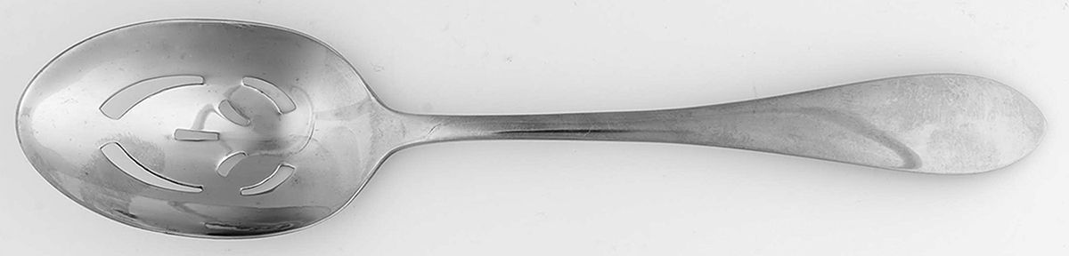 Meredith II (Stainless) Pierced Tablespoon (Serving Spoon) by Gorham Silver-1