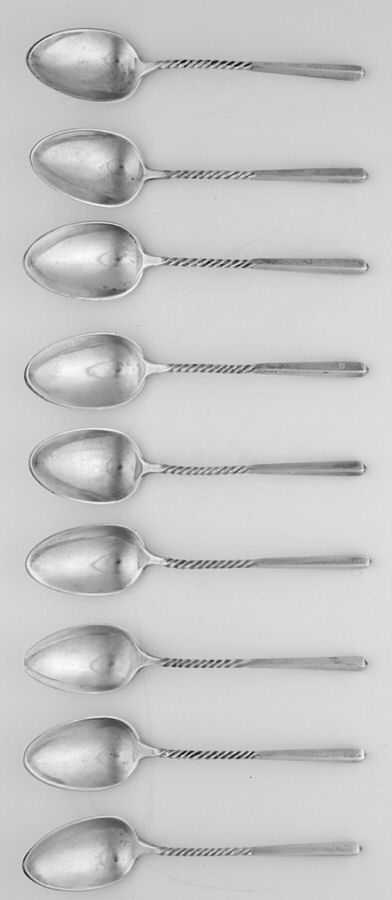 GES36 (Sterling) (Set of 9) Demitasse Spoon by George W Shiebler-1