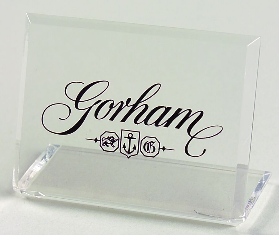 Advertising Signs Plastic Advertising Sign by Gorham Silver-1