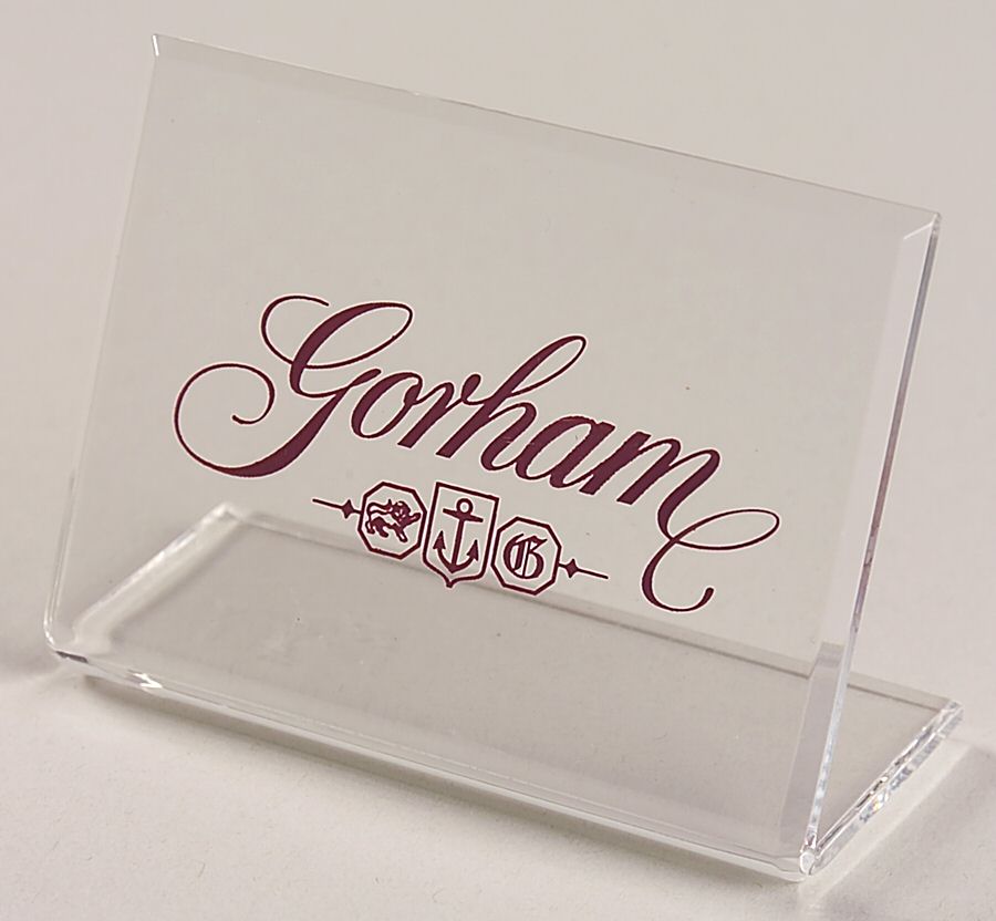 Advertising Signs Plastic Advertising Sign by Gorham Silver-1