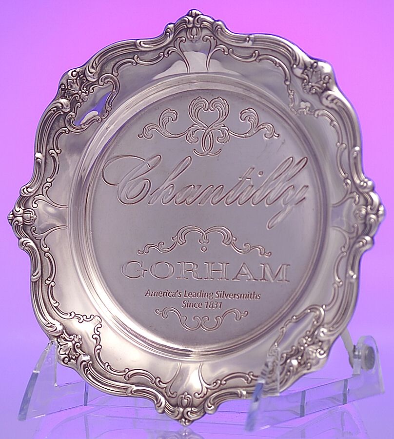 Advertising Signs Bread and Butter Plate with Advertisement by Gorham Silver-1