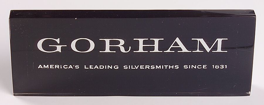 Advertising Signs Plastic Advertising Sign by Gorham Silver-1