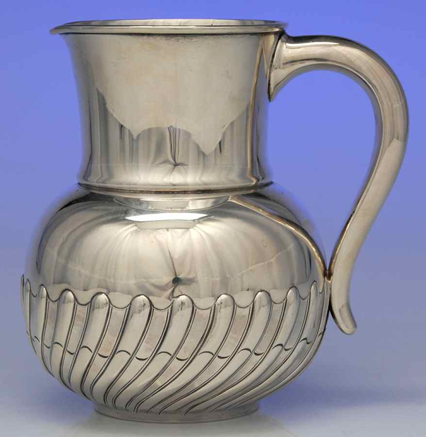 Colonial (Sterling, 1885, Hollowware) Sterling Water Pitcher by Gorham Silver-1