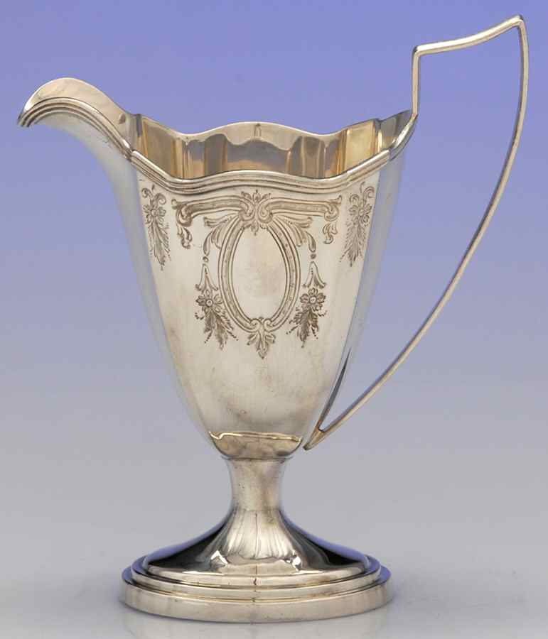 Plymouth-Engraved (Sterling, Hollowware, A2311) Demi Creamer by Gorham Silver-1