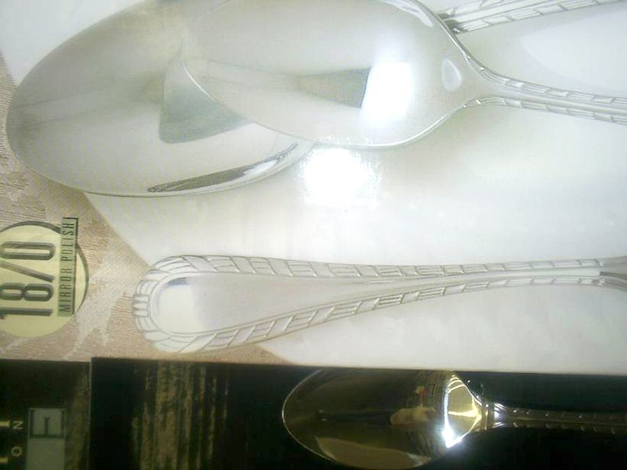 Weave (Stainless) Place/Oval Soup Spoon by Gibson-1