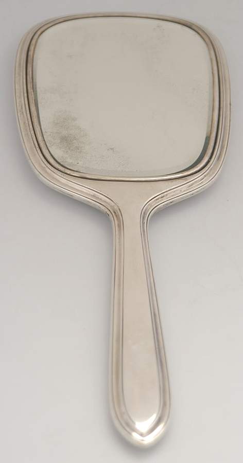 Chatham (Sterling, Hollowware) Mirror with Handle by Gorham Silver-1