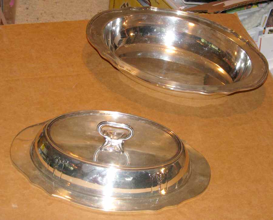 Y326 (Silverplate, Hollowware) Double Vegetable Bowl by Gorham Silver-1