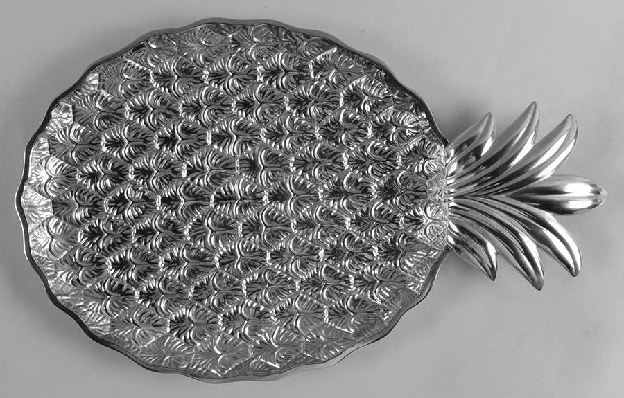 Pineapple (Silverplate, Hollowware) Tray for Chip & Dip Set by Godinger-1